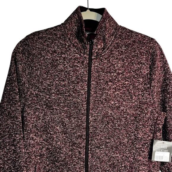 NWT Eddie Bauer Women’s WR Radiator Fleece Full‑Zip, Fuchsia Heather, Size M - Picture 2 of 8